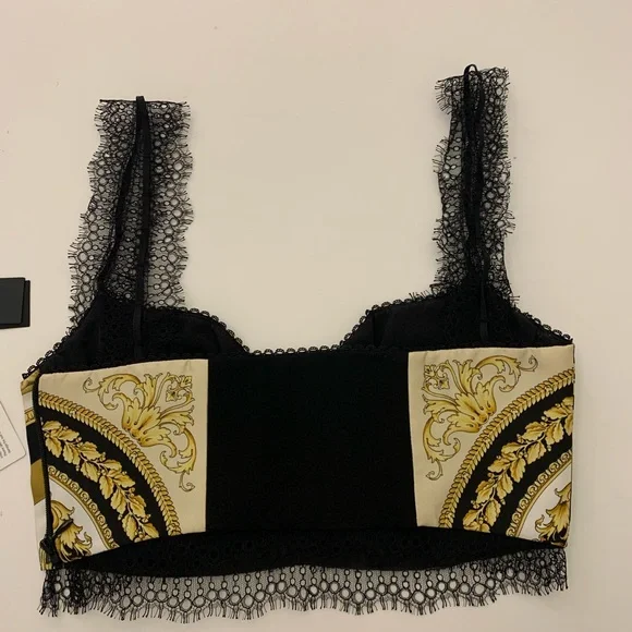 Versace silk bralette top - Picture 2 of 4